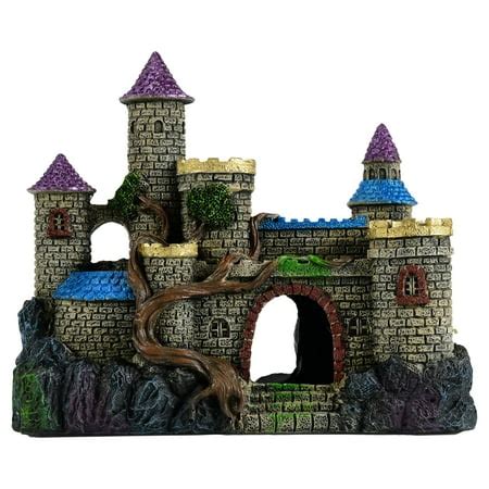 Rustic Castle Aquarium Ornament - Walmart.com