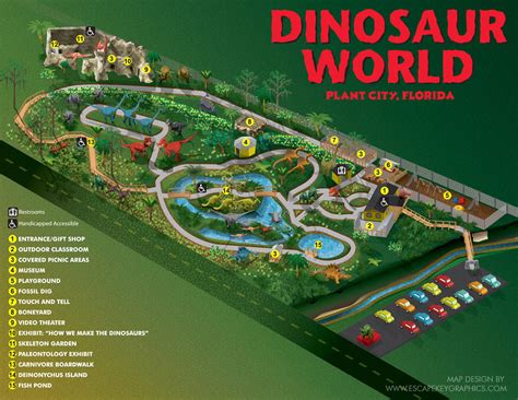 Theme Park Brochures Dinosaur World Florida - Theme Park Brochures