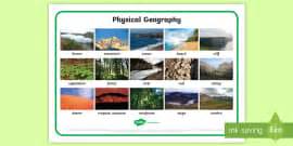 Examples of Human Geography and Physical Geography - Twinkl