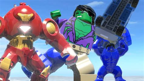 Blue Hulk (Transformation) Vs Hulk Buster - LEGO Marvel Super Heroes ...