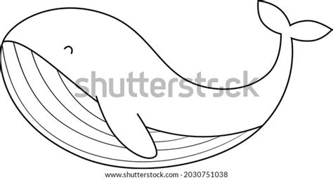 Whale Fish Swimming Outline Vector Art Stock Vector (Royalty Free) 2030751038 | Shutterstock