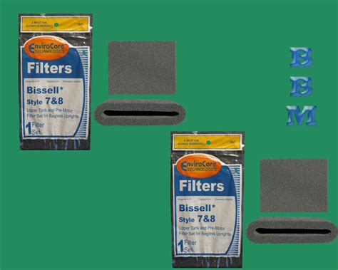 2 sets Bissell Foam Filters Type 14 replace #3290 Upright Bagless ...