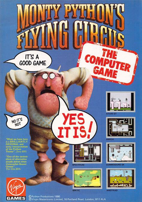 Atari ST Monty Python's Flying Circus : scans, dump, download, screenshots, ads, videos, catalog ...