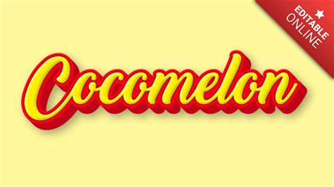 Cocomelon | Yellow And Red 3D | Text Effect Generator