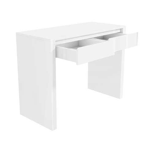GRADE A2 - White High Gloss Console Table with Drawers - Tiffany - Furniture123