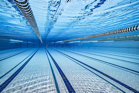 Olympic Swimming Pool Under Water Background Stock Photo - Image of turquoise, refreshing: 157395378