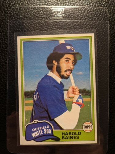 1981 TOPPS #347 HAROLD BAINES ROOKIE CARD CHICAGO WHITE SOX HOF | eBay