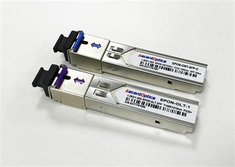 EPON OLT SFP fiber optic module PX20++ 1310/1490nm 20km 1.25Gbps Simplex SC Connector