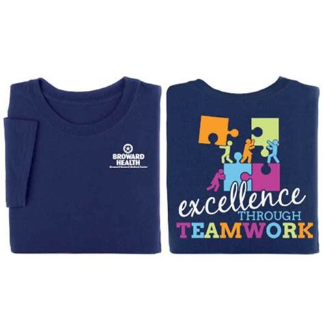 Excellence Through Teamwork 2-Sided T-Shirt - Personalization Available ...