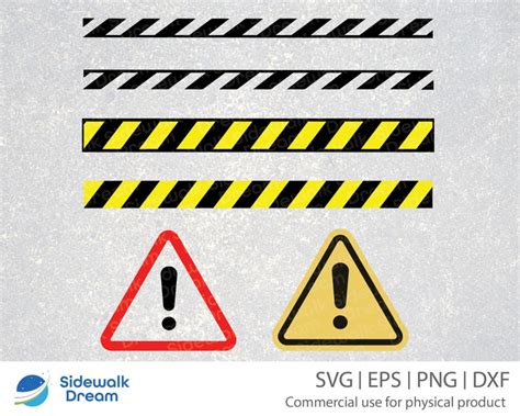 Caution Bundle Svg Caution Sign Svg Caution Tape Svg | Etsy