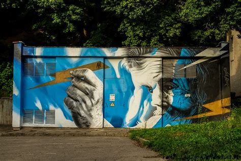 Discover amazing street art in Kaunas, Lithuania