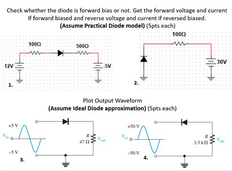 Solved Check whether the diode is forward bias or not. Get | Chegg.com