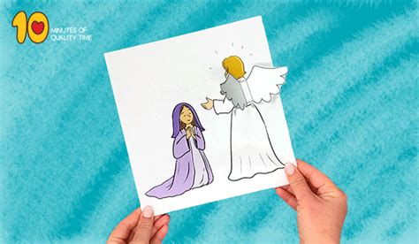 Angel Gabriel Visits Mary Coloring Pages