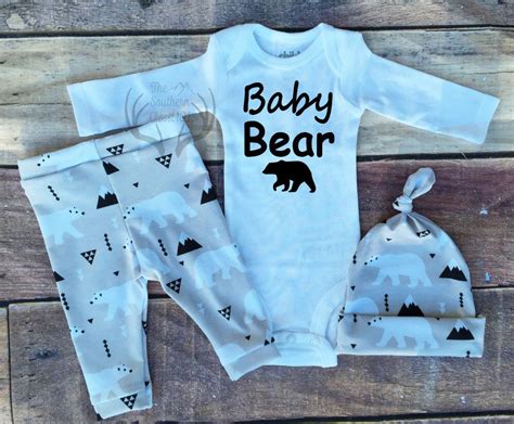 Baby Boy Coming home Outfit,Baby Bear,Sizes Newborn to 24 Months,Boys ...