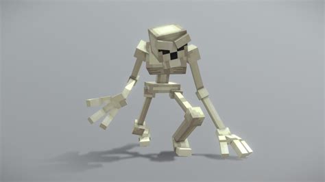 Minecraft Skeleton Character Model - 3D model by DrippyCam [31b0183] - Sketchfab