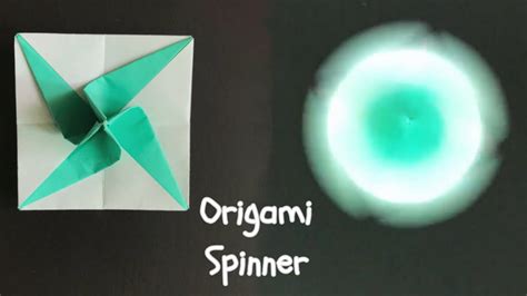 Origami Spinner/ Easy & Fun Paper Craft/ Paper Spinner Toy - YouTube