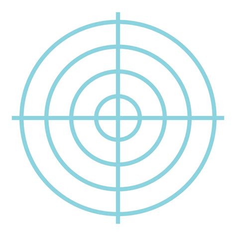 Shooting target icon, flat style 14703850 Vector Art at Vecteezy