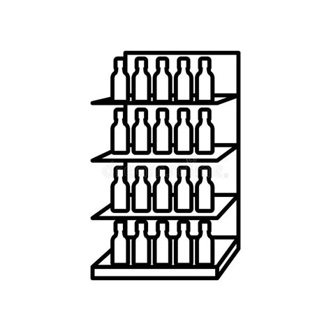 Stand or Display Icon, Shelf Icon, Vector Illustration Stock Vector - Illustration of ...