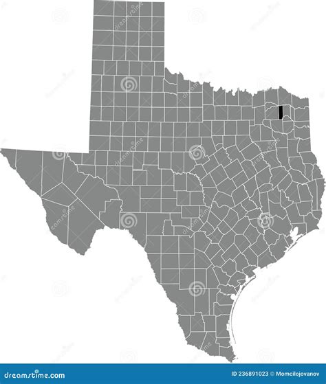 Location Map of the Franklin County of Texas, USA Stock Vector - Illustration of flat ...