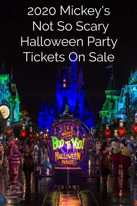 It's Time to Buy Your 2020 Mickey's Not So Scary Halloween Party Tickets - The Mom Maven