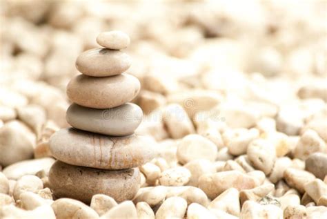 Stacked Zen Pebbles Horizontal Right Stock Image - Image of meditation, pyramid: 59872375