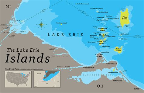 Lake Erie Islands Map – Map Of The World