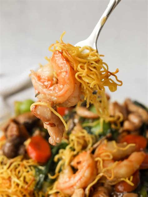 Quick & Easy Crispy Chow Mein Noodles - Christie at Home