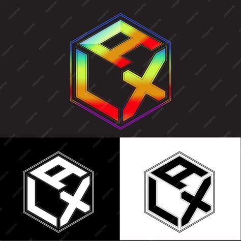 Premium Vector | Initial letters alx polygon logo design vector image