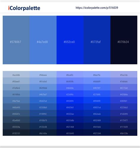 31 Royal Blue Color Palette | Curated collection of Color Palettes