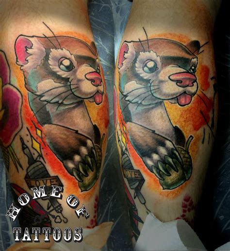 ferret tattoo by ArturNakolet on DeviantArt