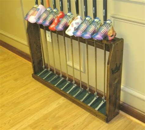 RUSTIC WOOD DISPLAY Rack for 10 Scotty Cameron Putters Golf Clubs & Headcovers $369.00 - PicClick