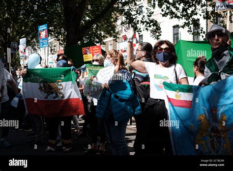 Iranian, Indian & Hong Konger Anti CCP Protest Stock Photo - Alamy