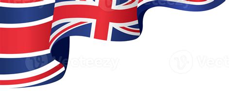 Waving flag of UK isolated on png or transparent background,Symbols of United Kingdom,Great ...