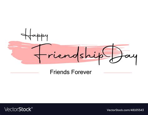 Happy friendship day card Royalty Free Vector Image