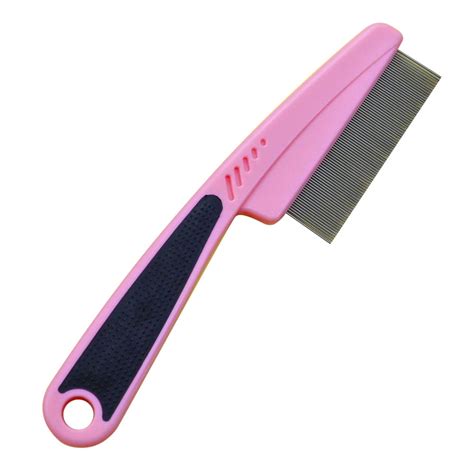 Flea Comb for Long Haired Cats Dogs Anti Knot Grooming Comb Easy Grip Handle Combs - Walmart.com ...