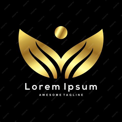 Premium Vector | Free vector golden logo template