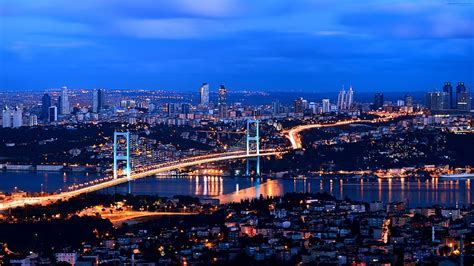 3841x2161px | free download | HD wallpaper: Istanbul, 4K, night, Turkey ...