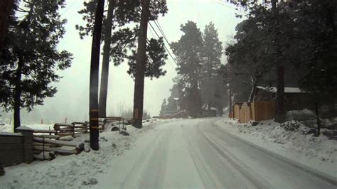 Forest Falls Drive in the Snow - YouTube