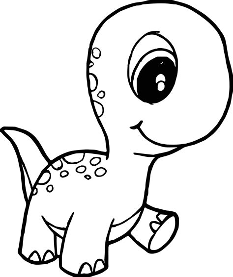 Coloring Pages Dinosaur Baby Christmas Black And White - ReynWelker