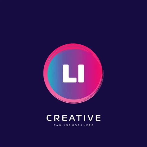 LI initial logo With Colorful template vector. 22206955 Vector Art at ...