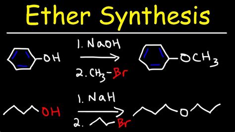 Williamson Ether Synthesis Reaction / The Reaction Can Be Classified As A Williamson Ether ...