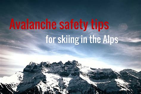 Avalanche safety tips in the Alps | Ski Olympic News