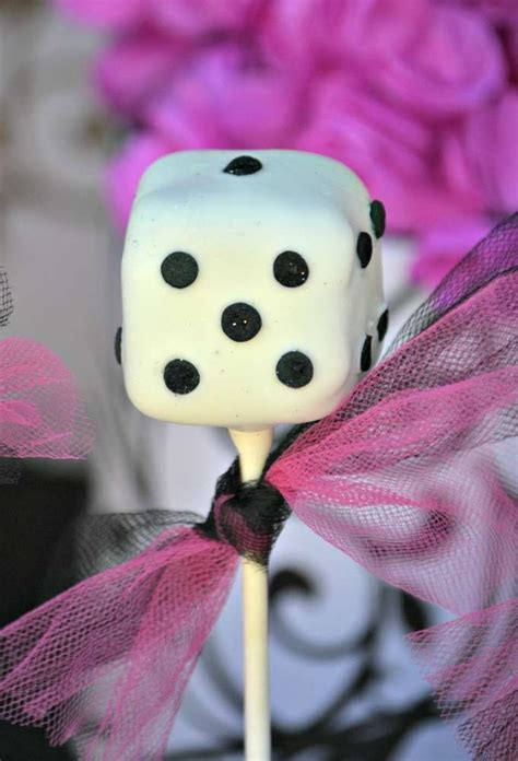 Bunco Birthday Party Ideas | Photo 13 of 38 | Dice cakes, Bunco party, Cake pops