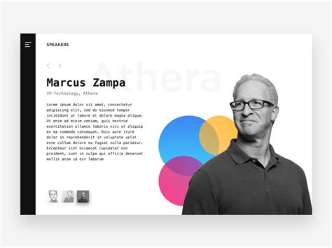 Speakers for a Tech conference by Mohan Kumar on Dribbble