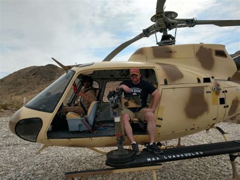 What It's Like to Shoot a Machine Gun from a Helicopter Over the Nevada Desert