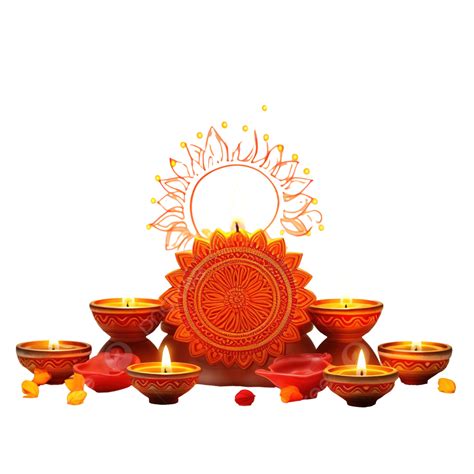 Happy Diwali Greeting With Diya Decoration And Diwali Lighting, Diwali ...