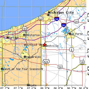 Westville, Indiana (IN) ~ population data, races, housing & economy