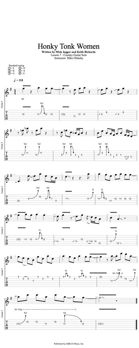 Country Guitar Chords Chart