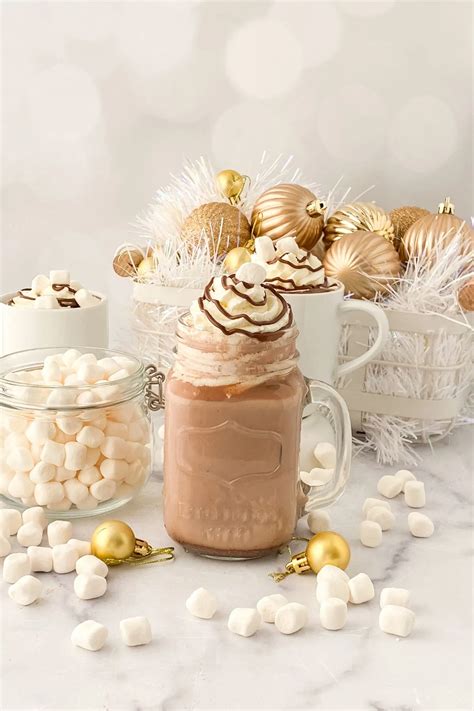 Nutella Hot Chocolate - Mason Jar Recipe