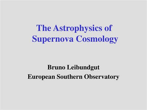 PPT - Contributions (and Limitations) of Type Ia Supernovae to ...